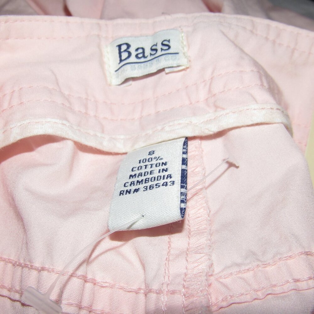G.H. Bass Peach Cotton Cropped Pants Size 8 | Seashell Pin | Beachy Coastal Chic - Picture 6 of 9